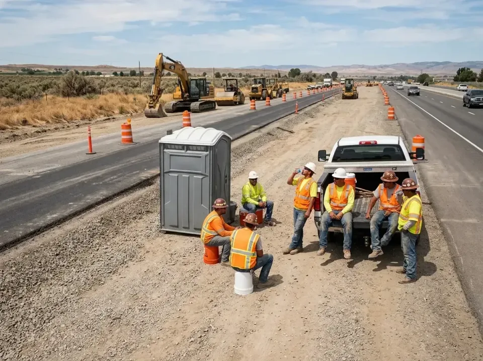 highway-road-construction-crew-007 — frequently asked questions, Porta Potty and Restroom Rentals in Hebron, IN